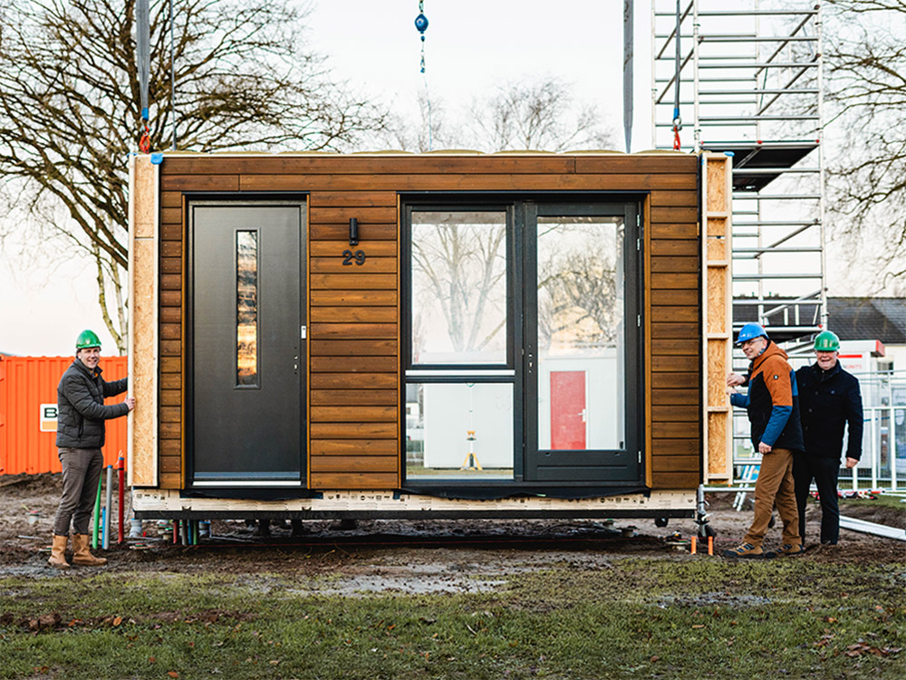 Plaatsing biobased sociale huurwoningen van start in Terborg