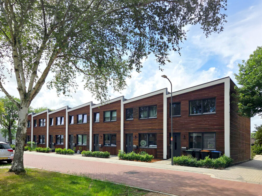 Modulaire houtbouw rijtjeshuis woning